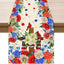 Cruz patriótica colorida 13x72pulg decoración mesa fiesta