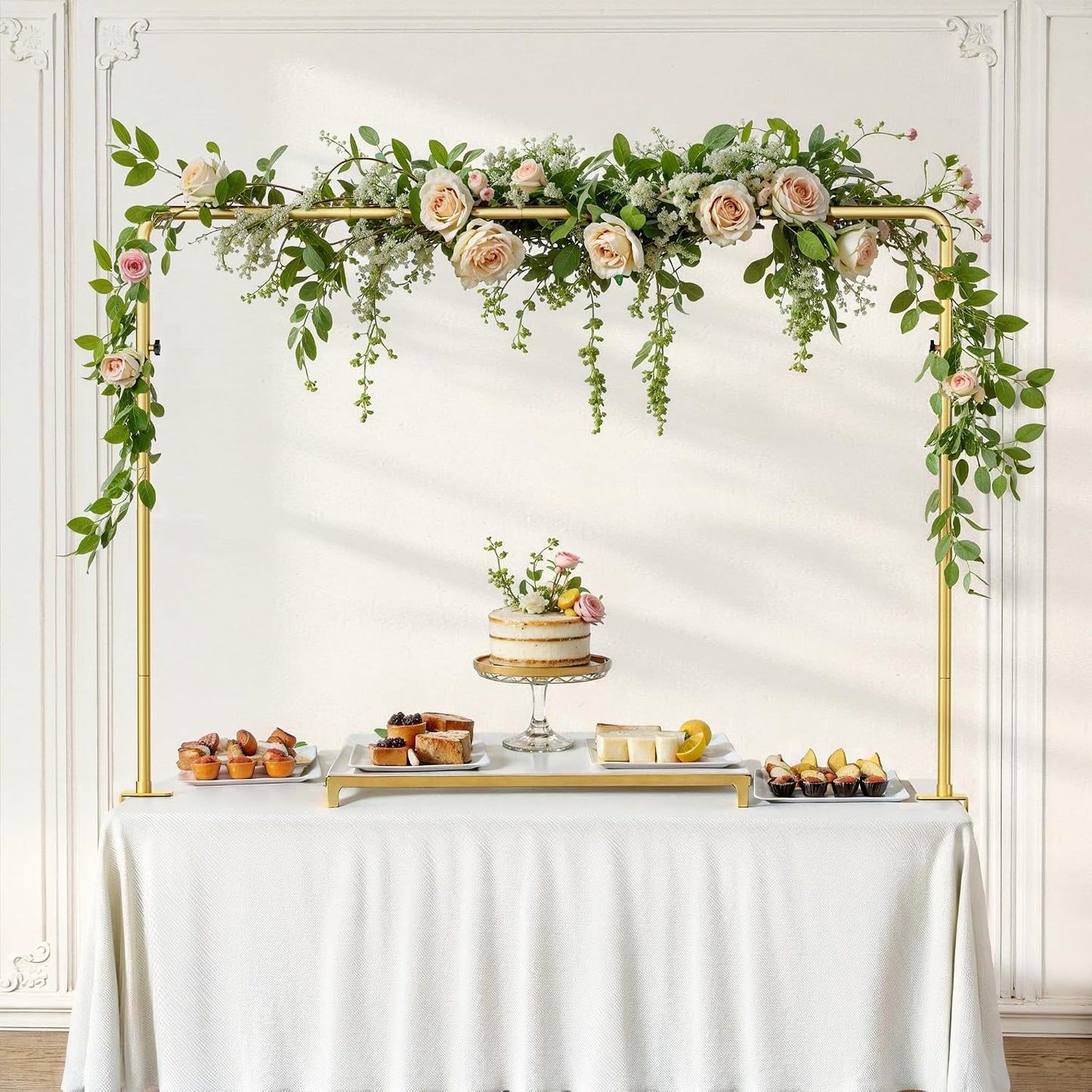 Soporte barra mesa abrazaderas globos flores 33-93pulg