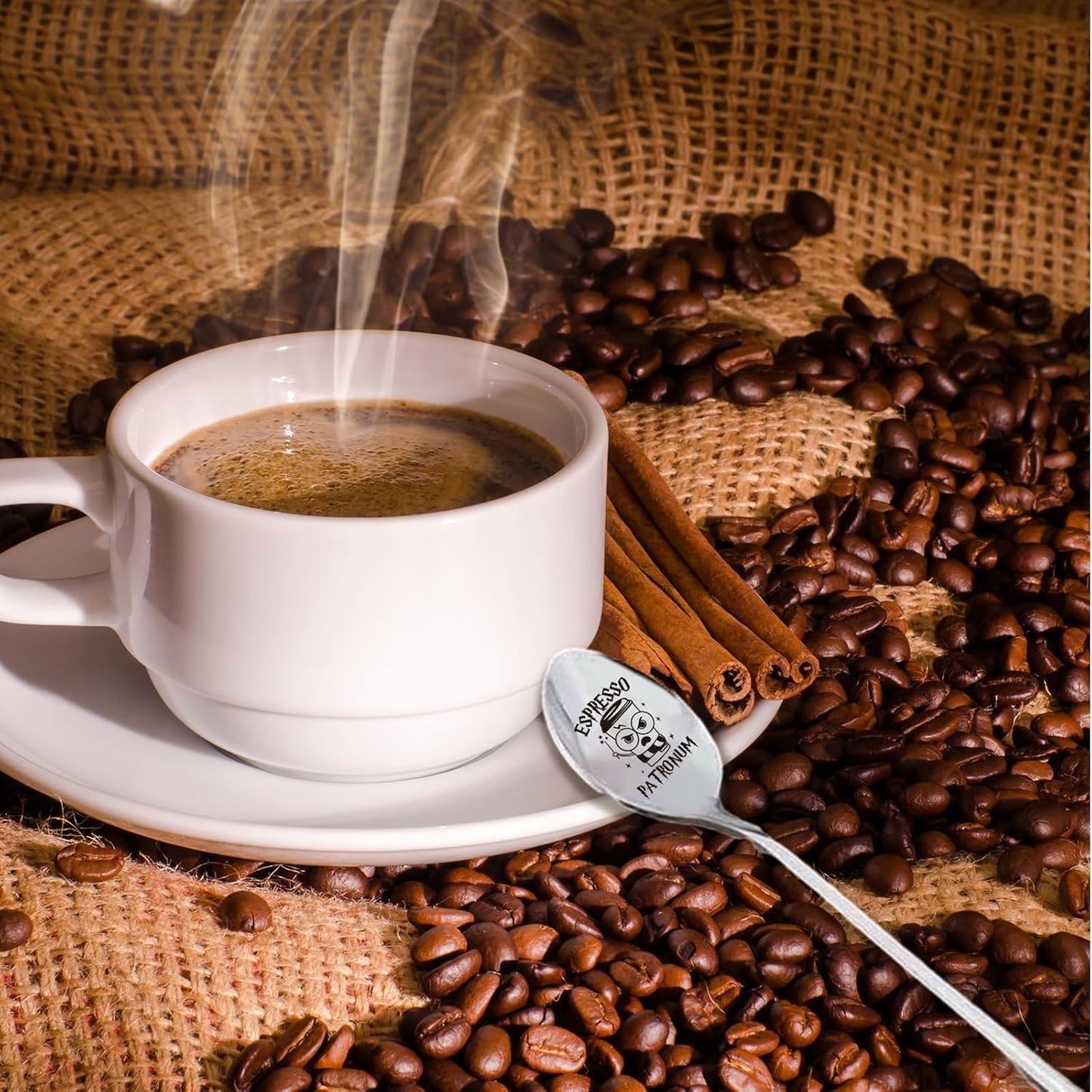 Cuchara acero inox regalo café cumpleaños navidad