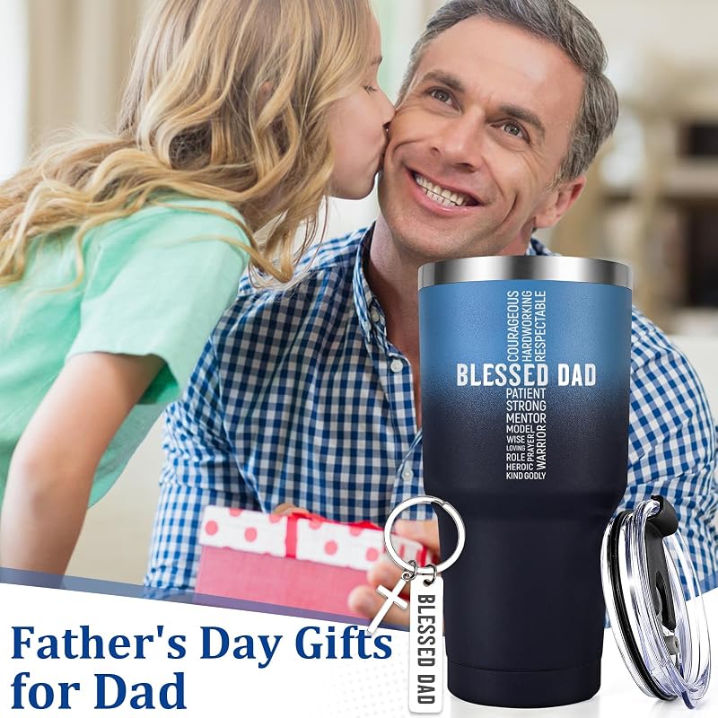 Vaso aislado 30oz llavero regalo cristiano papá