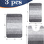 Set 3 alfombras baño microfibra suave y absorbente