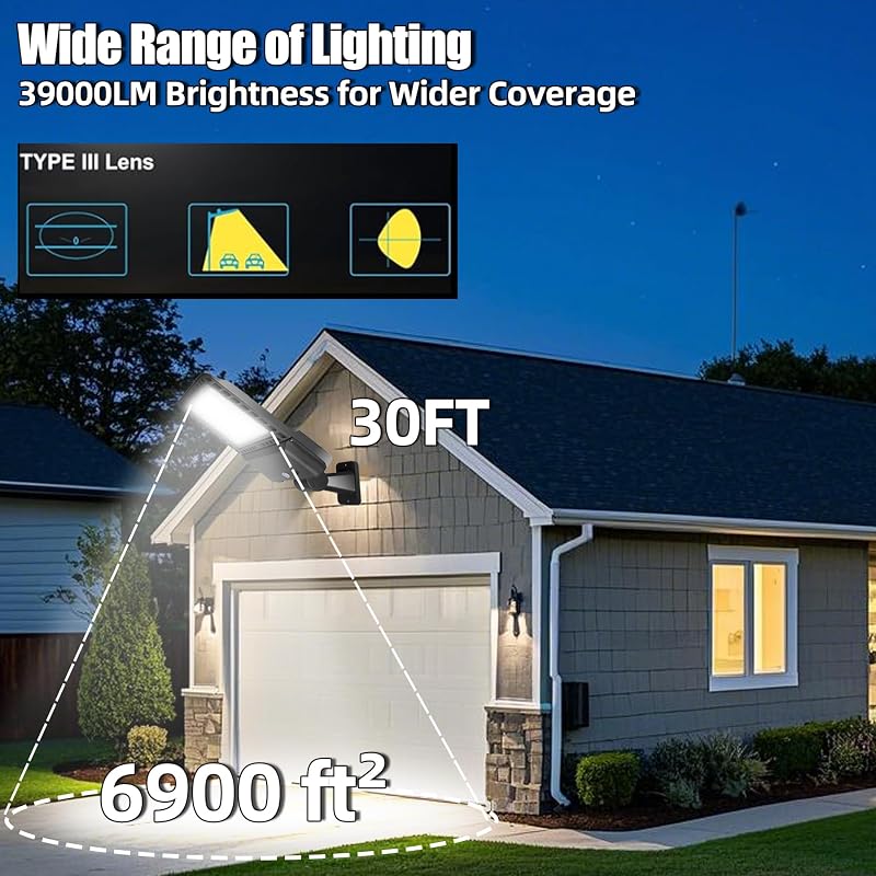 Luz LED estacionamiento 300W 5000K IP65 montaje pared set 3