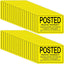 40 Carteles No Intercepción 7x10pulg Aluminio Amarillo
