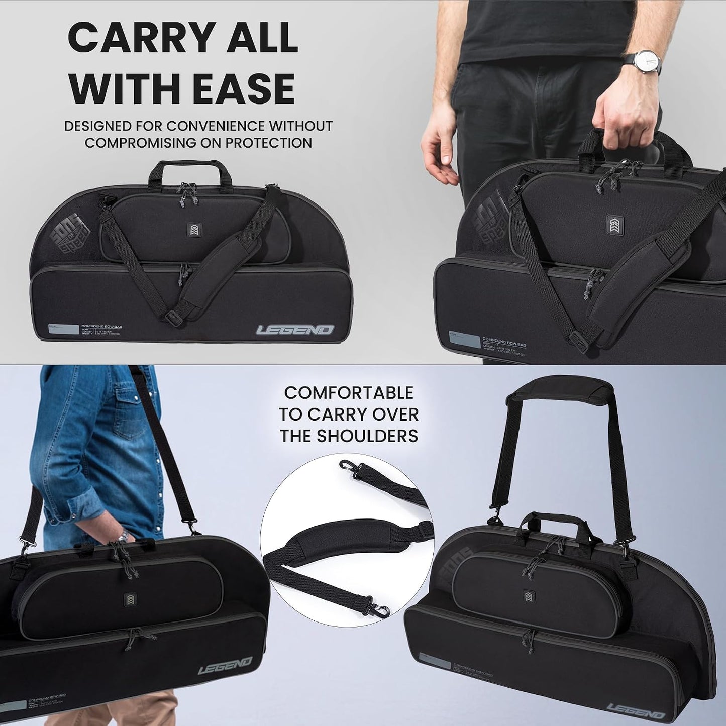 Estuche arco suave con forro múltiples bolsillos