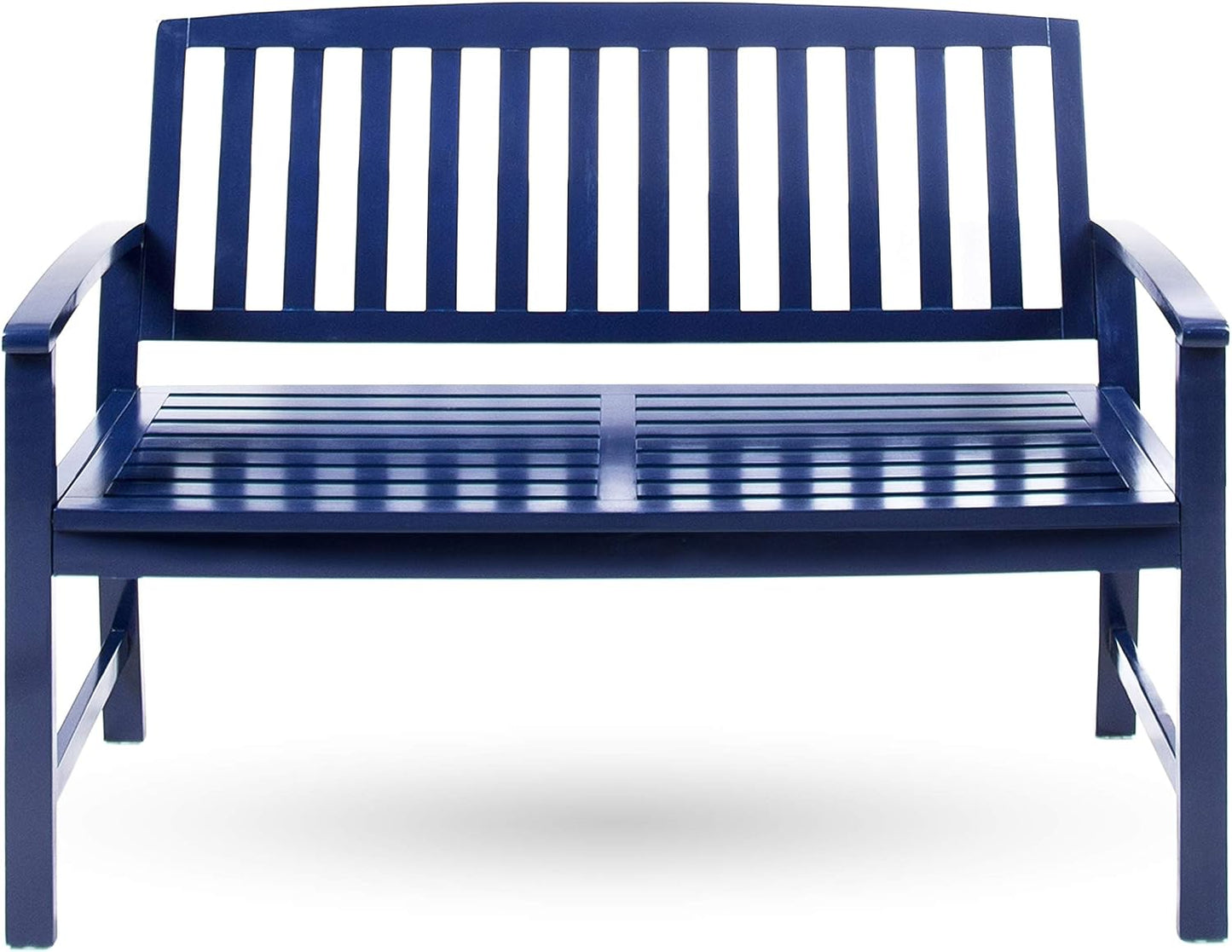 Banco acacia pu azul marino exterior