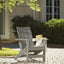 Silla Adirondack Patio HDPE Resistente Color Gris