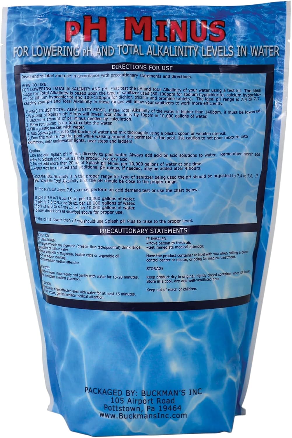 10 lb plumón pH prémium para piscinas fabricado EE.UU.