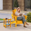 Mesa auxiliar Adirondack plástico doble exterior naranja