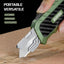 Cuchillo utilitario retráctil aluminio afeitar reemplazo EDC