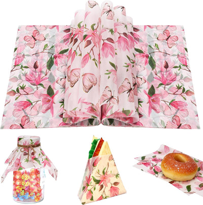 150 hojas papel acuarela magnolia mariposa 9.8 x 8.3 patrón flores resistente grasa hogar cocina