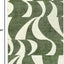 Alfombra abstracta 5x7ft suave antiderrap verde