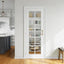 Losa vidrio puerta francesa 28x80pulg baño