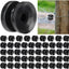 50 Pzas Anillos Circulares para Postes Eléctricos Negro