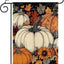 Bandera jardín calabaza otoño 12x18pulg arpillera doble cara