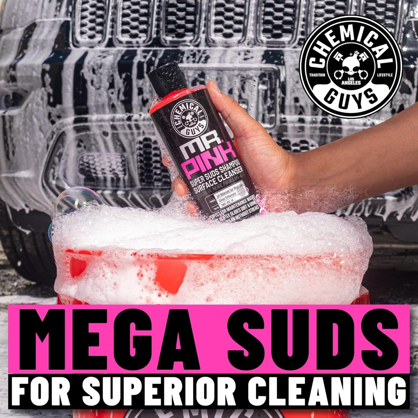 Jabón limpieza automóvil Mr. Pink 16oz