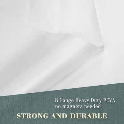 Cortina ducha PEVA sin ganchos 71x74 impermeable libre PVC