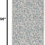 Alfombra exterior lavable 2'3x8' gris y azul