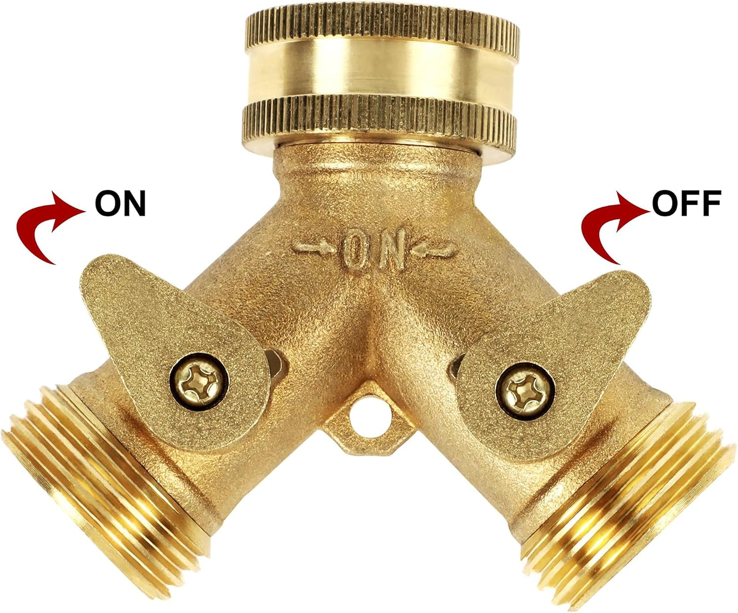 Divisor manguera latón 3/4" adaptador en Y pack 2