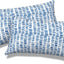 Almohadas lumbares repelentes agua 12x20" pack 2 azul