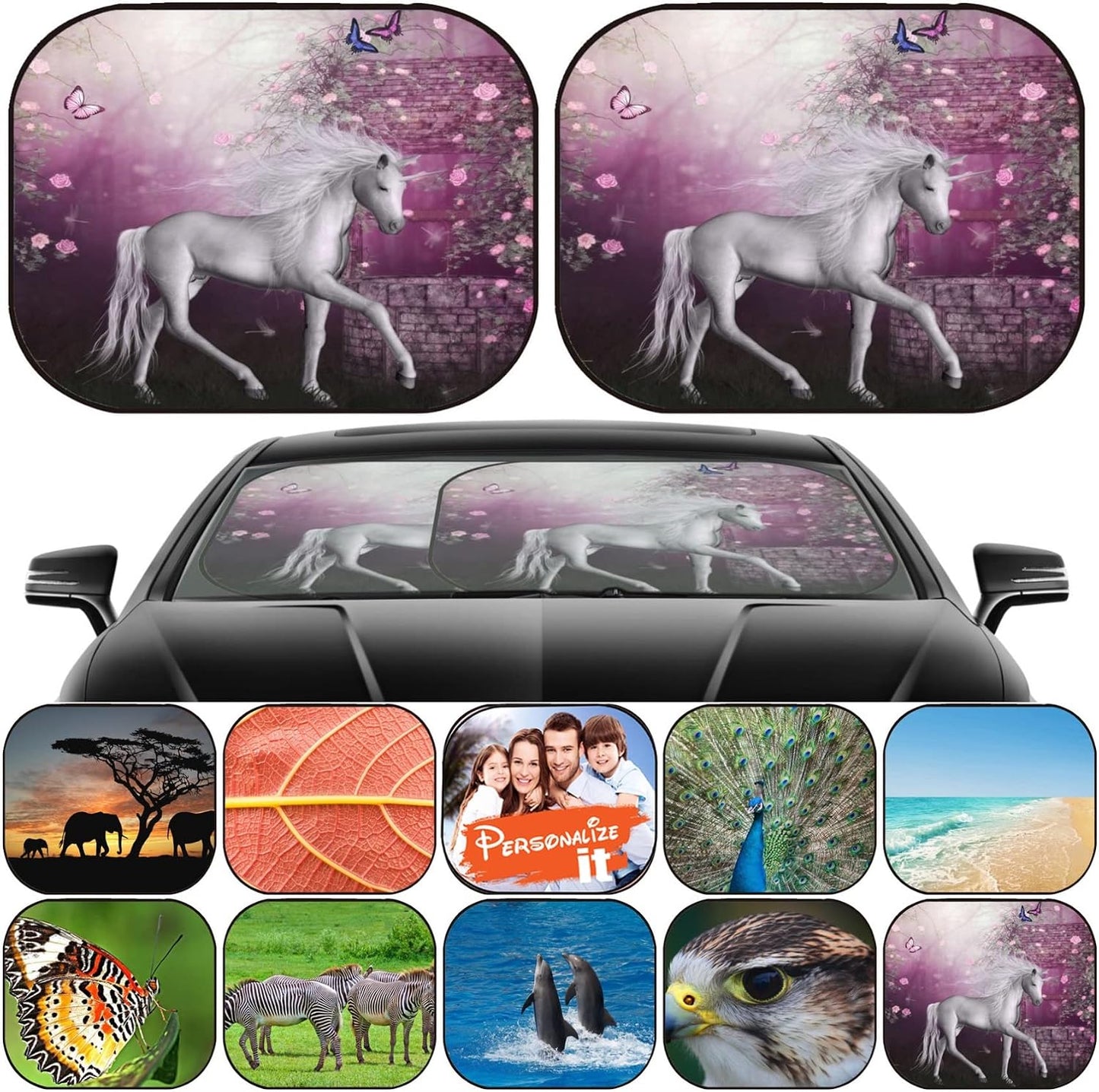 Parasol parabrisas 2pzas universal SUV sedán camioneta