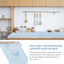 Revestimiento estante 18" x 24ft para cocina