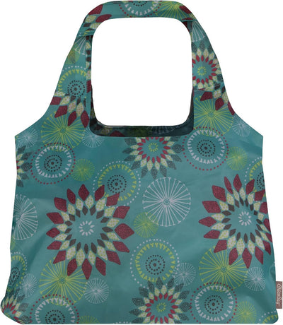 Bolsa mano reutilizable con clip mosquetón color aguamarina