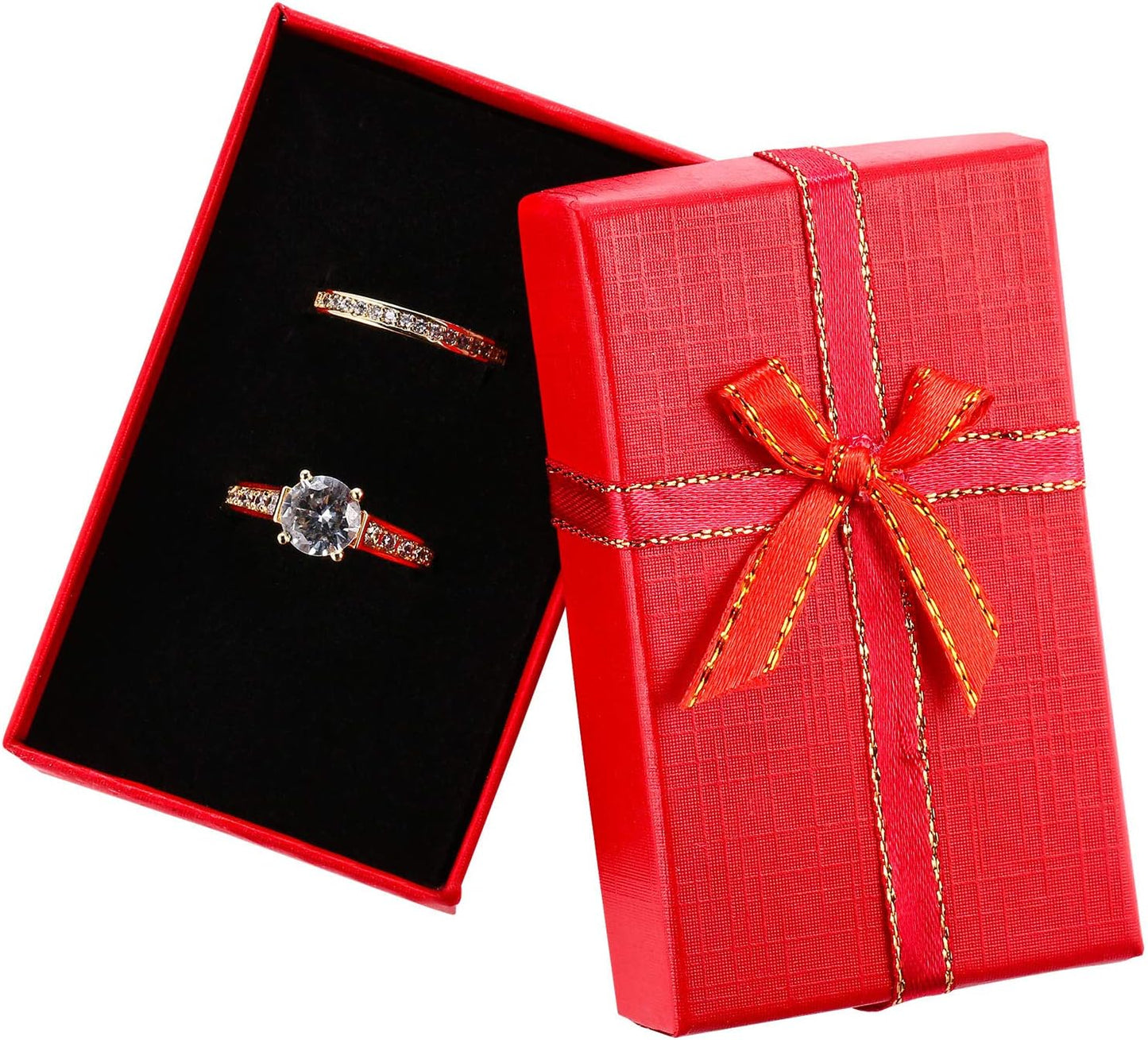 12 Pzas Caja Regalo Joyas Cartón Color Aleatorio