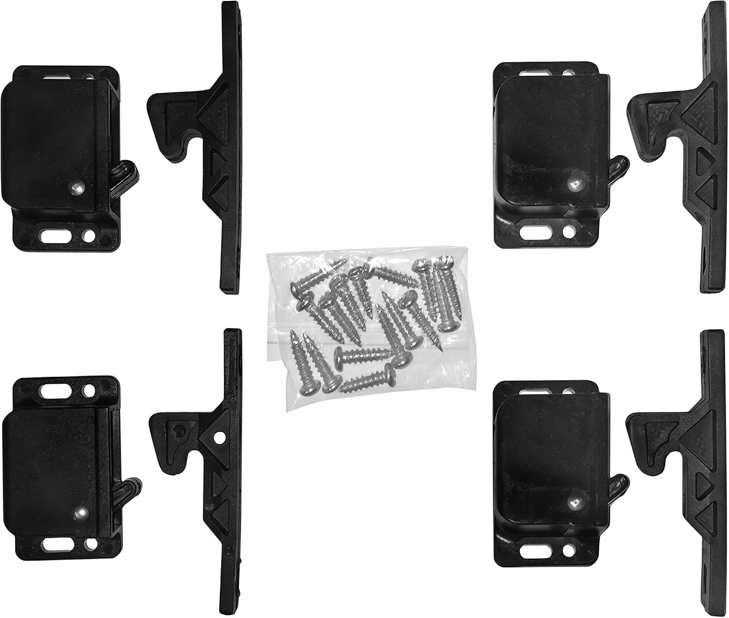 Pack 4 Pestillos Puerta Gabinete RV Fáciles de Instalar
