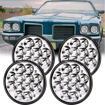 4 Luces delanteras motocicleta 5.75pulg LED