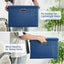 Contenedores plegables 17" con tapas apilables 3 pzas tela