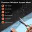 Kit reparación puerta mosquitera malla fibra vidrio 48x118pulg
