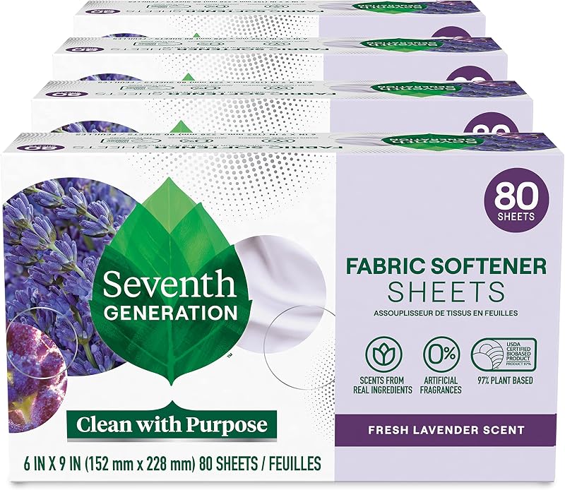 Hojas suavizante tela aroma lavanda 80 hojas pack 4