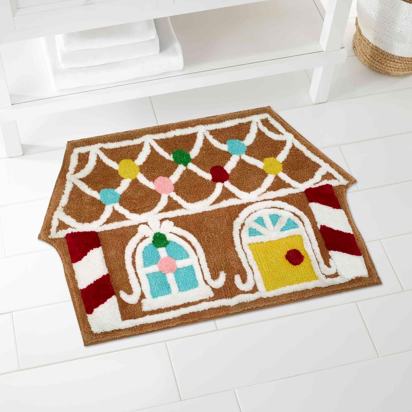 Alfombra baño Halloween 21x34" antiderrap lavable