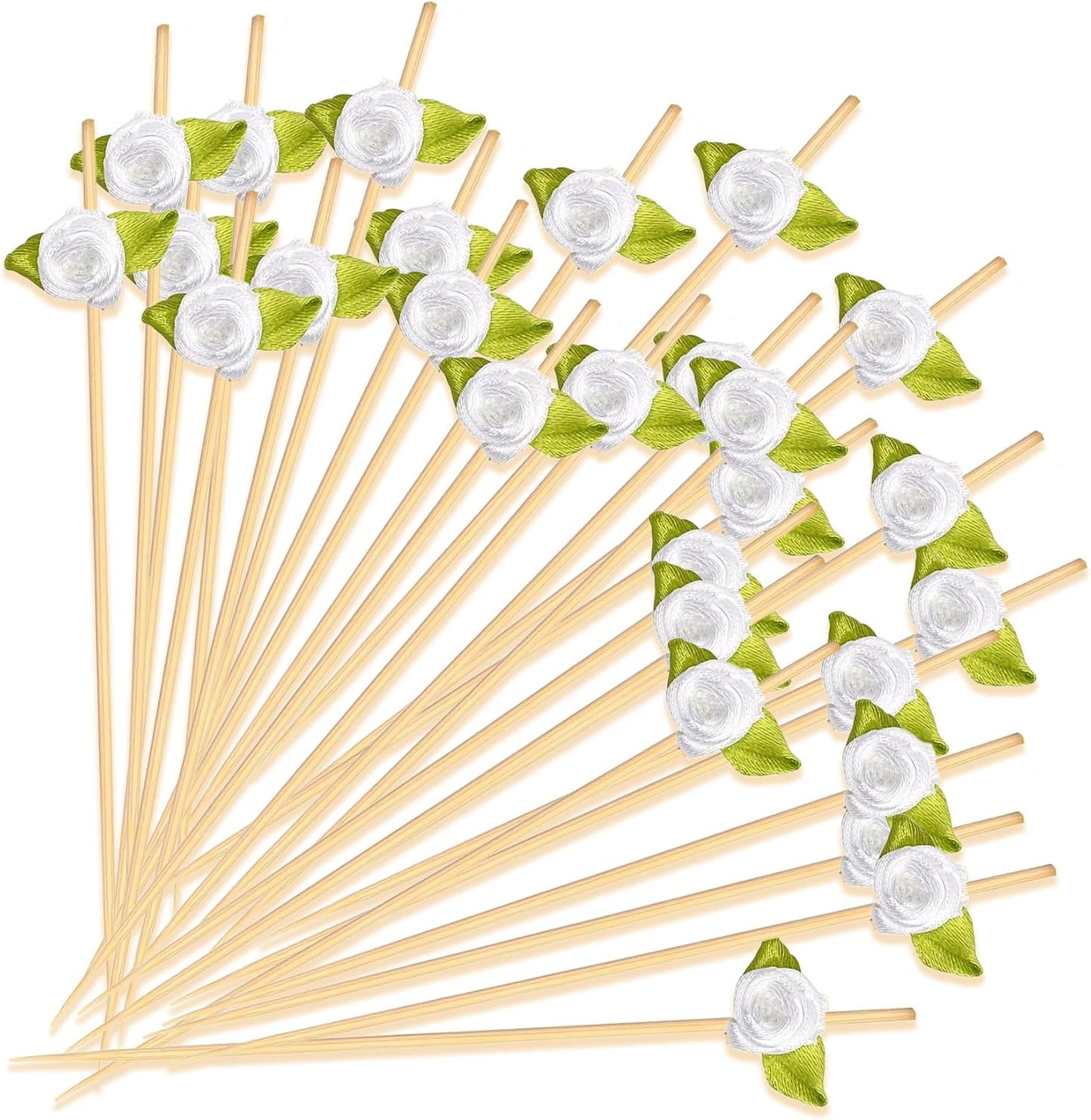 200 Pinchos Bambú Decorativos para Aperitivos y Boda