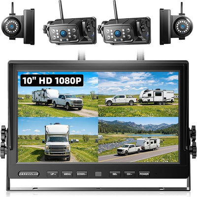 Cámara respaldo magnética inalámbrica RV 1080P 2 cámaras