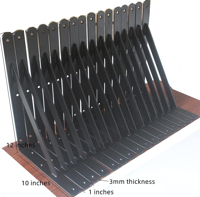 20 Soportes Estante Metal 12x8pulg Resistentes