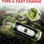 5 Linternas Led Recargables Llavero USB Edc 4 Modos