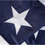 Banderas estadounidenses plisadas 3x6ft estrellas bordadas