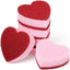 6 Esponjas Corazón Doble Cara para Cocina y Baño Rojo