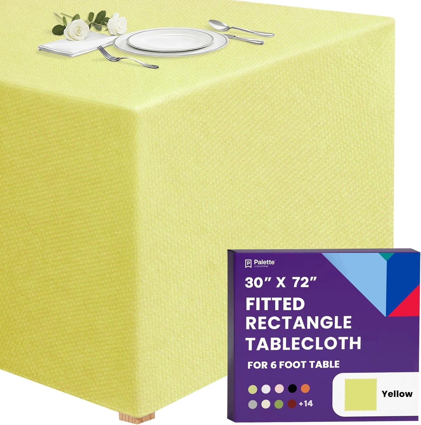 Mantel rectangular poliéster 4ft fiestas bodas