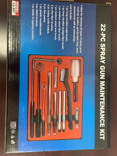 Kit limpieza pulverizador pintura 22 pzas herramientas HVLP