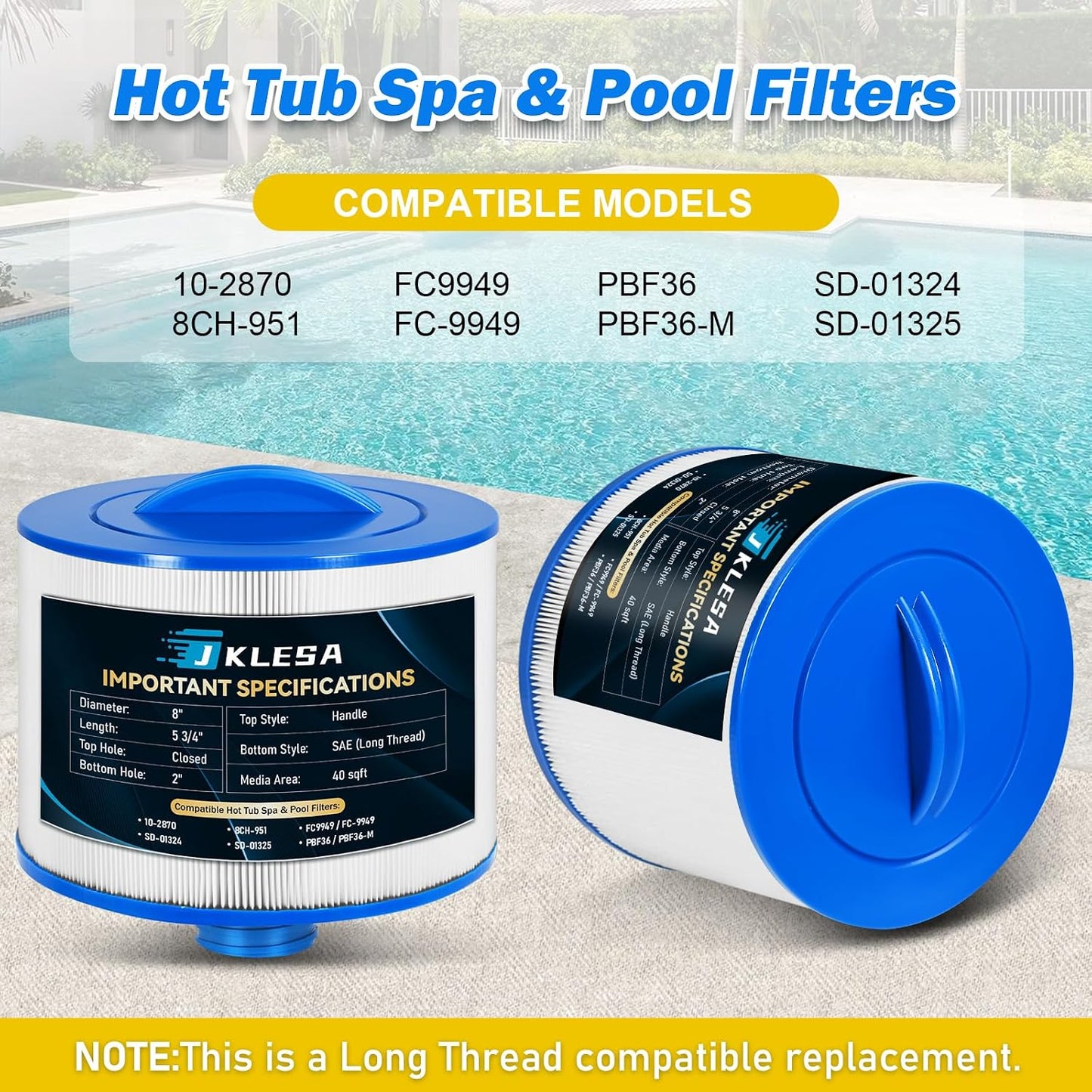 Filtro spa comp Bullfrog 10-2870 Pleatco PBF36 FC-9949
