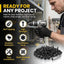 Tornillos autoperforantes acero inox 410 negro set 50