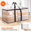 2 bolsas mudanza transparentes 93l asas reforzadas