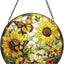 Atrapasoles cristal girasol cadena metal decoración