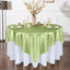 Mantel satén 72pulg color verde salvia resistente manchas