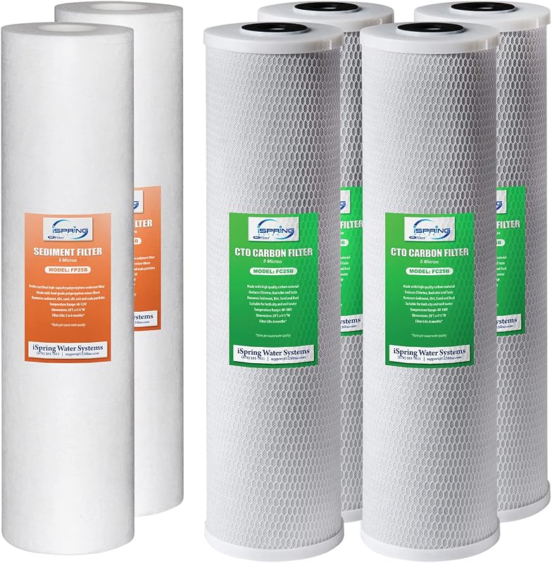 Pack 2 filtros agua 3 etapas 4.5x20pulg comp WGB32B blanco