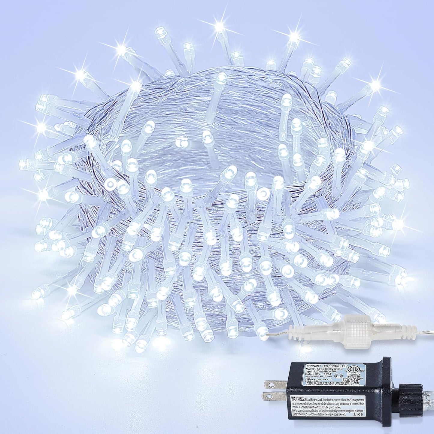 Cadena LED 98pulg impermeable 8 modos hogar jardín