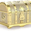 Caja joyería vintage metal grabado oro para anillos