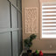 Panel decorativo pared 48x24pulg PVC blanco valla privada